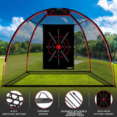5 Ply-Knotless Upgraded 10' x 7' Golf Hitting Net | Lesmart